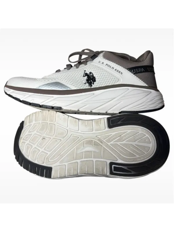 Women's U.S. Polo Assn. Sneakers White and Grey - Image 8