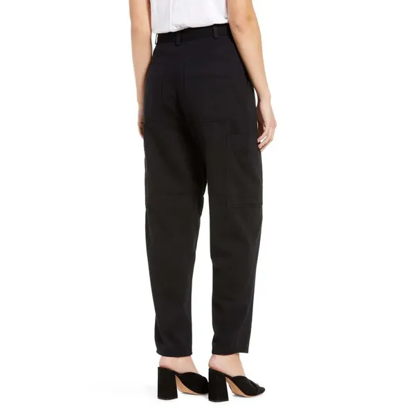 AG Adriano Goldschmied‎ Renn Utility Black High Rise Barrel Leg Pants 26R Gorp - Image 2