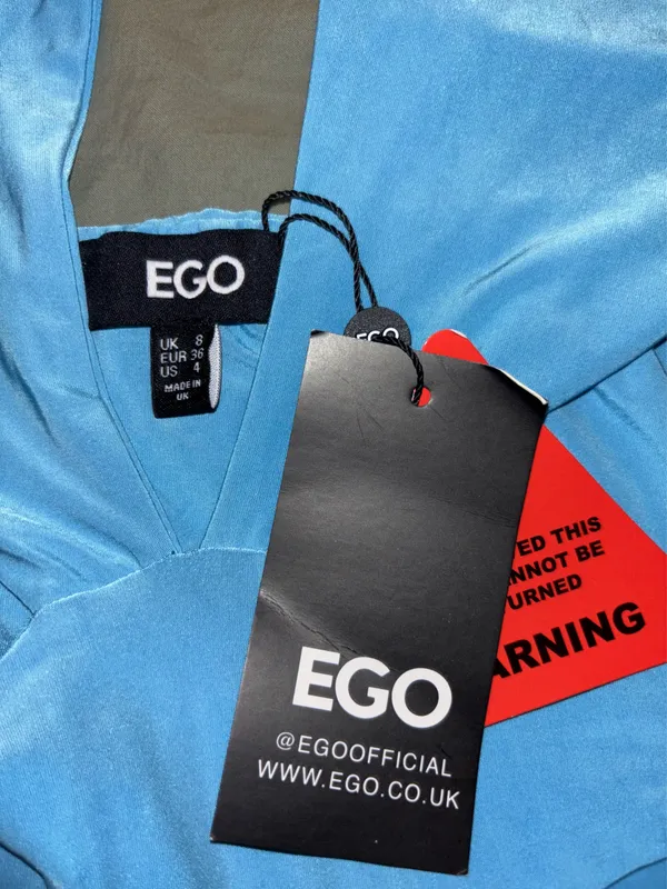 Ego shoes bodycon cut out baby blue dress - Image 3
