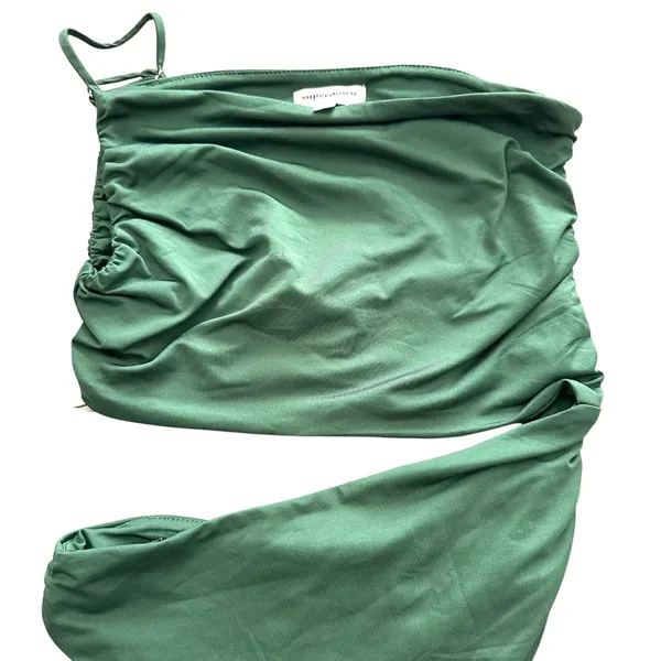 SUPERDOWN‎ Veronica Cutout Bodysuit Green X-Small - Image 5