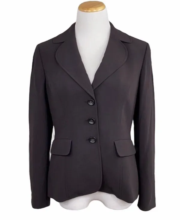 Petites Classic Brown Cuff Sleeve Blazer - Image 2