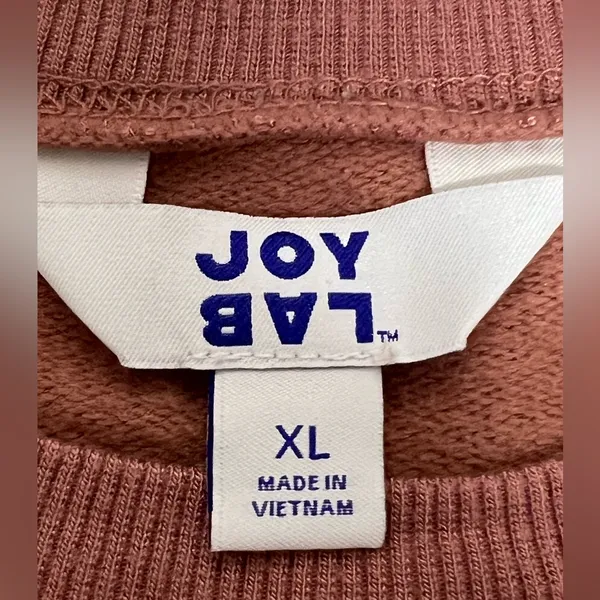 JoyLab Dusty Rose Sweatshirt with Thumb Holes - Size XL - GUC - Image 6
