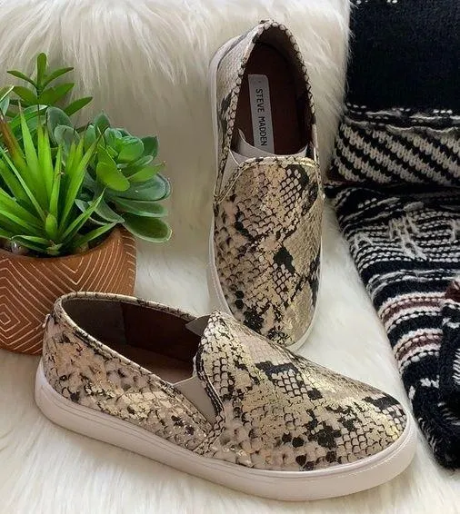 steve madden• safary python snakeskin metallic sneakers - Image 16