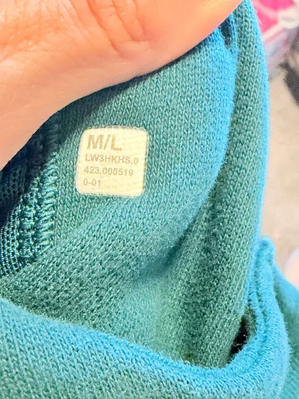 Lululemon Oversized Funnel-Neck Half Zip Scuba Storm Teal w/Gold Zipper size M/L - Image 10