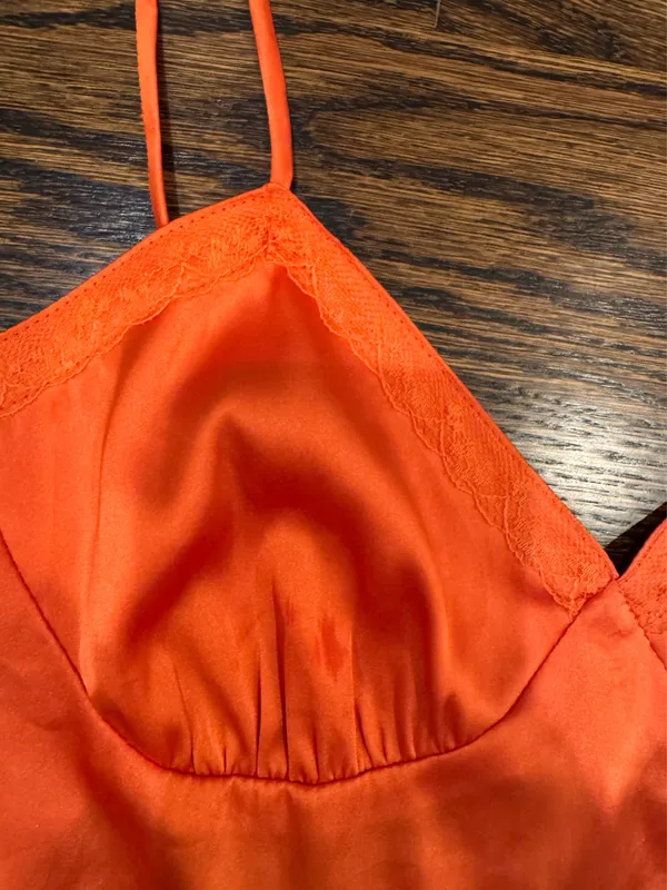 Cotton Candy LA Orange Top Crop Revolve - Image 3