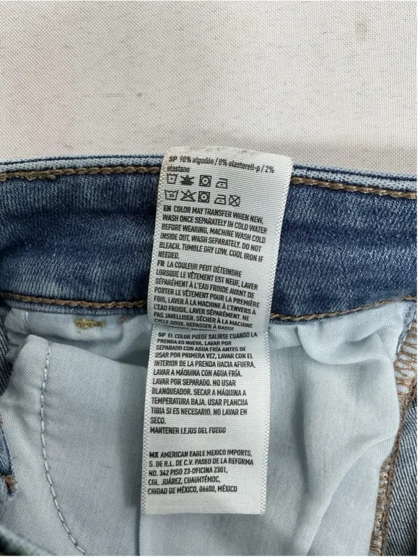 Womans American Eagle Next Level Stretch Blue Jeans Size 4 - Image 6