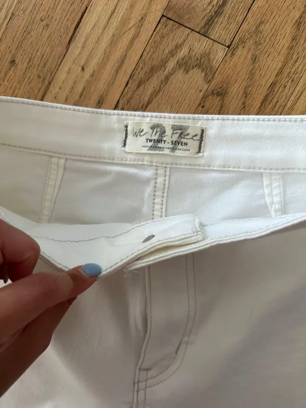 Free People White Flare Jeans 27 - Image 2