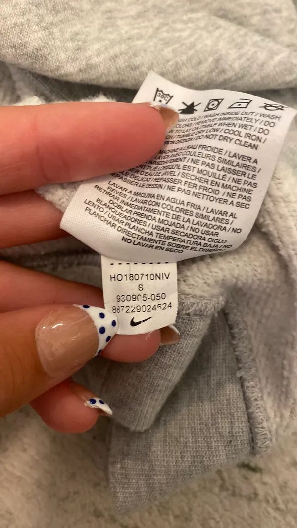 Nike Grey Crewneck Sweatshirt - Image 3