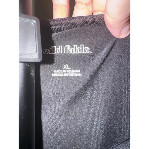 Wild Fable XL Black Sheer Mesh Off Shoulder Long Sleeve Top Y2K MSRP $28 - Image 3