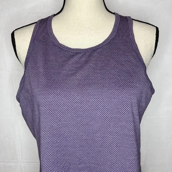 Athletic Works Womens Purple Open Back Tank Stretch Size M (8-10) - Image 2