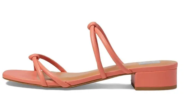 New DV Dolce Vita Knotted Slip On Sandal In Color Tangerine - Image 2