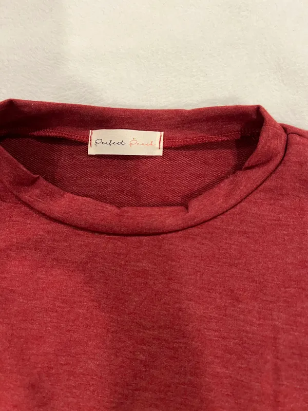 Perfect Peach Womens  Red Sweater top - Image 3