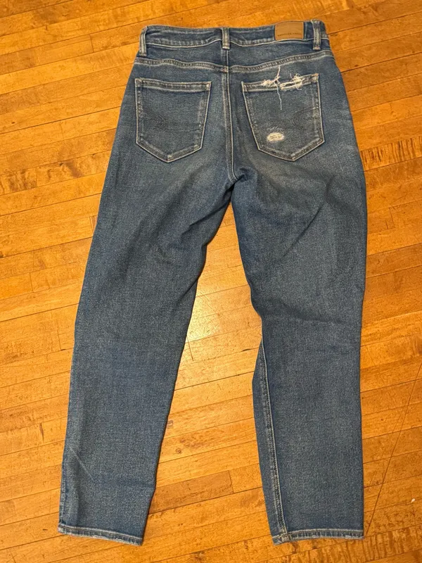 American Eagle Mom Straight Distressed Jeans - Image 2