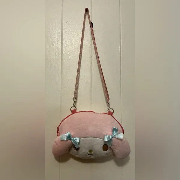 Rare Adorable Sanrio 2022 My Melody From Japan Crossbody Face Bag - Image 2