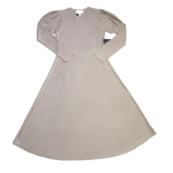NWT Tuckernuck POMANDER PLACE Brielle in Tan Knit Maxi Sweater Dress S - Image 6