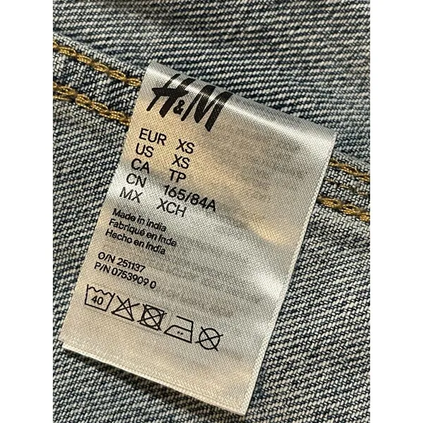 Marvel Jean Jacket Men XS‎ Blue Trucker Comic Big Spell Out D-335 - Image 5