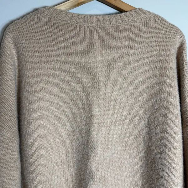 Favorite Daughter The William Sweater Wool Cashmere Women's Large Almond NWOT - Image 11