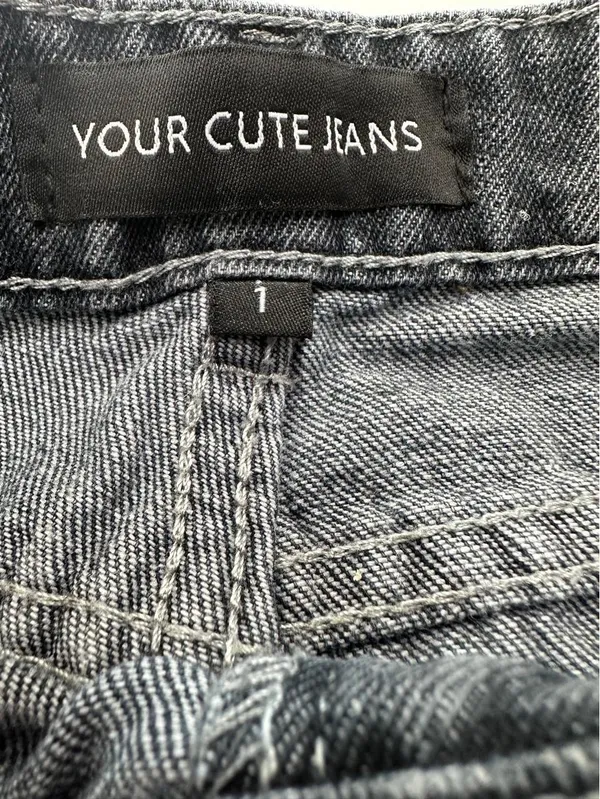 Your Cute Jeans Pink Bow Wide Leg Jeans Size 1 - Image 3