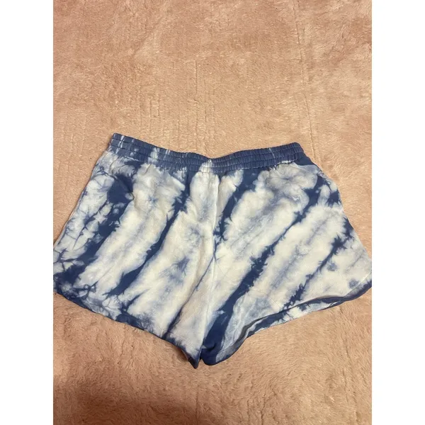 Vans Sweat shorts, Women's Size A Blue Tye Dy‎ logo, drawstring Bin11 - Image 3