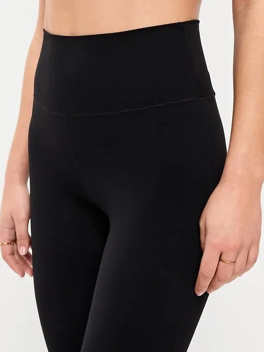 Old Navy Women’s Studiosmooth Go Dry High Rise Flare Leggings in Black M - Image 3