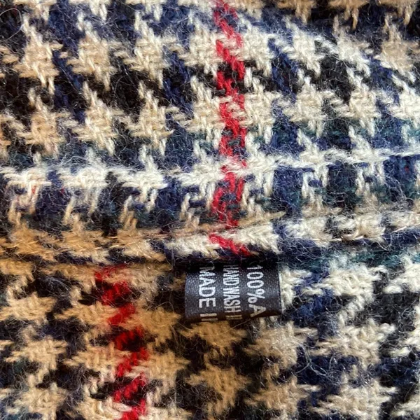Fleece Sweater Blanket Poncho Tartan Plaid One Size Red Navy Tan Hunter Green - Image 9