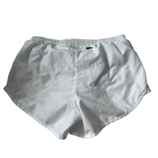 Nike White Athletic Sporty Shorts Women's Size Medium | 18-21 - Image 2