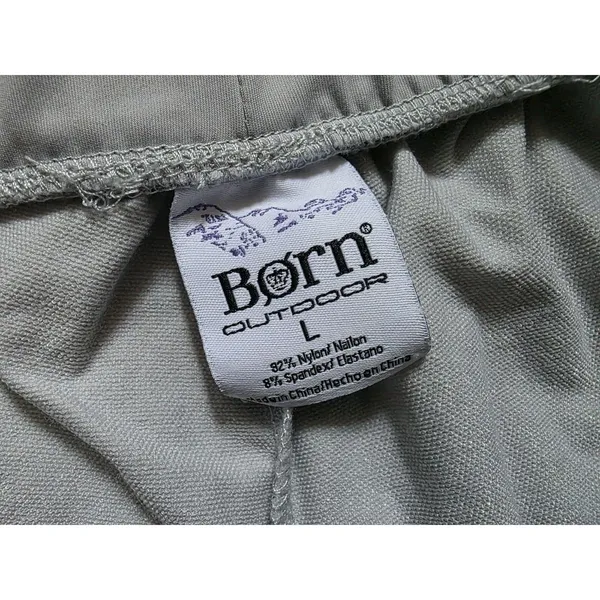 Born Outdoor Women's Shorts Size Large Gray Double Pockets Run Hike Gym - Image 3