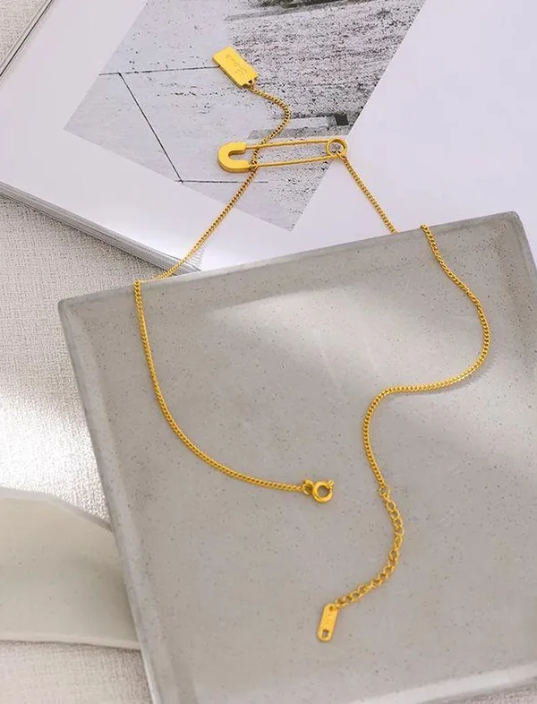 Women Stainless Steel Stylish Long Chain Necklace - Image 3