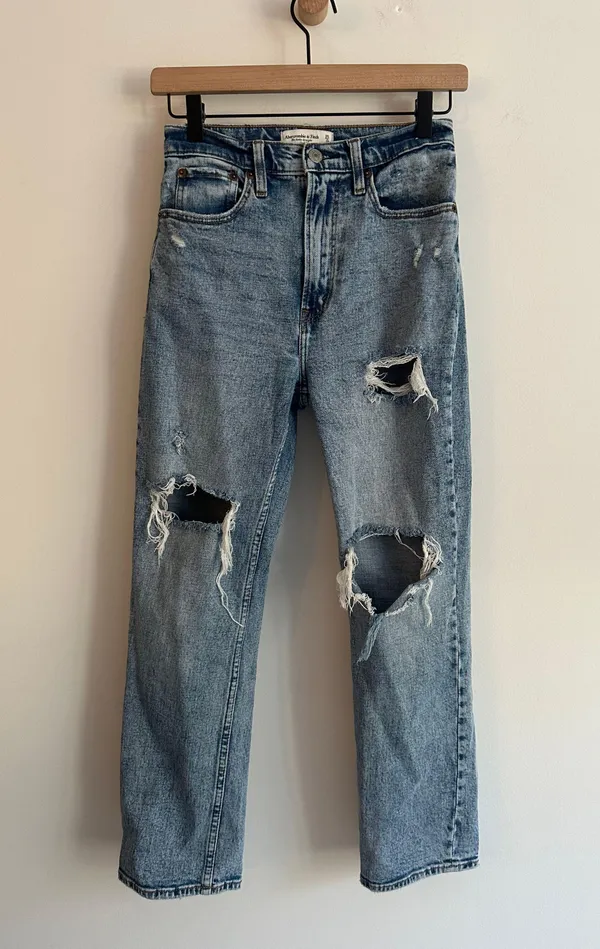Ankle Straight Ultra High Rise Jean - Image 2