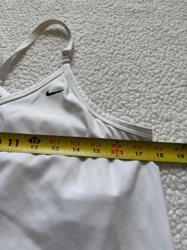 Nike Dri-FIT Indy Built-in Sports Bra Tank Top - White in XL activewear fitness NikeDriFit Athleisure Yoga - Image 5