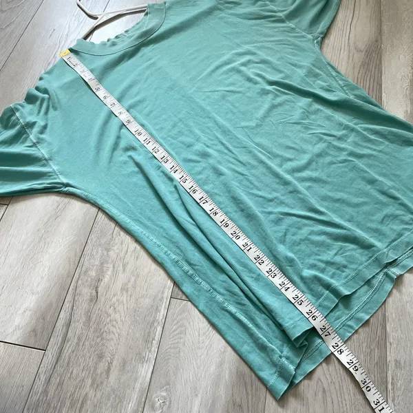 Free People Tshirt cotton oversized long sleeve womens Mint (xsmall) casual boho - Image 3