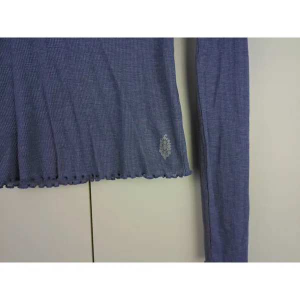 Free‎ People Movement Graphite Ribbed Hooded Long Sleeve Top OB2360211 NWT - Image 3