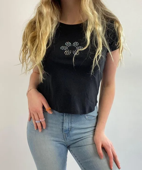Hand Bedazzled Reworked Tee - Image 2