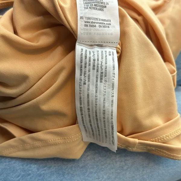 Abercrombie & Fitch‎ Peach Mini Dress Size XS - Image 7