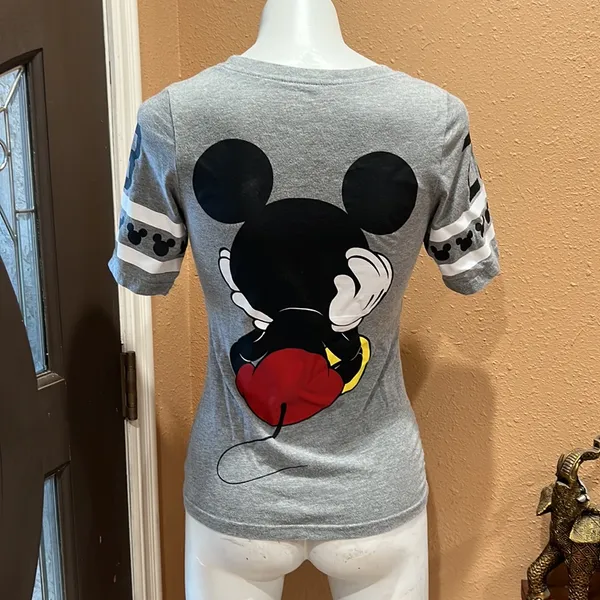 Disney Mickey Mouse gray T-shirt - Image 4
