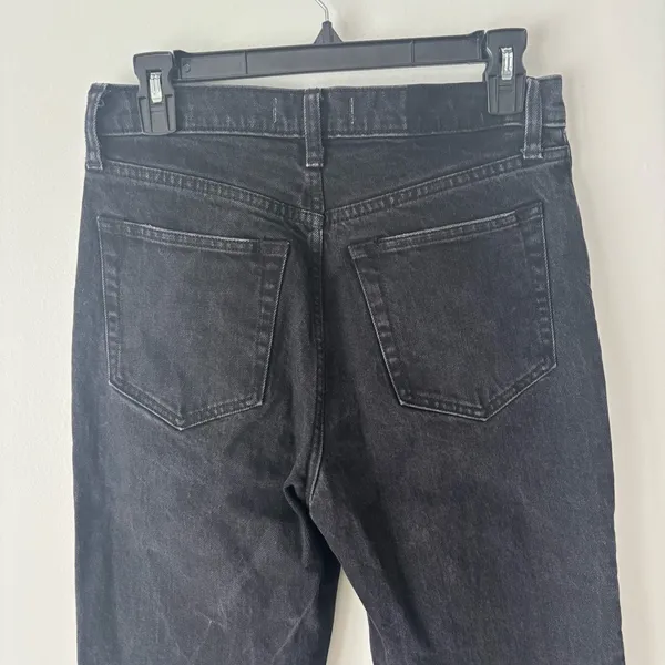 Abercrombie & Fitch The 90s Straight Ultra High Rise Black Denim Jeans - Image 6