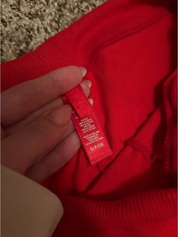 Skims Straight leg pant red - Image 2