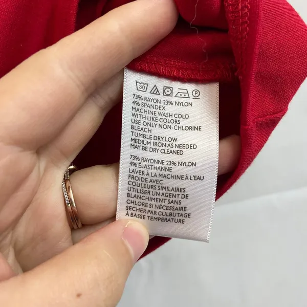 Urban Outfitters women's red‎ thick strap cropped stretch basic cami tank top S - Image 4