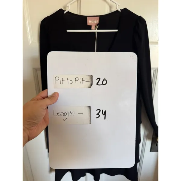 NWT Show Me Your Mumu black tiered‎ long sleeve mini dress size small - Image 9
