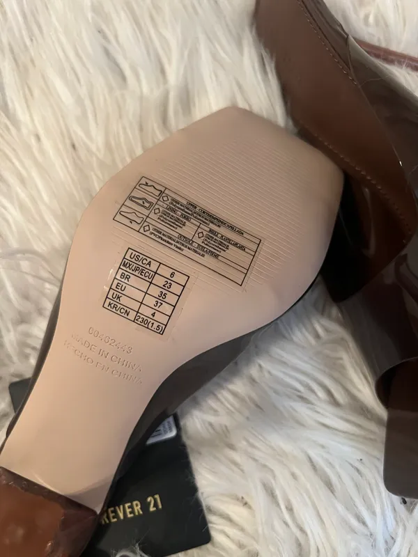 Forever 21 Vinyl Spool Heels - Image 4