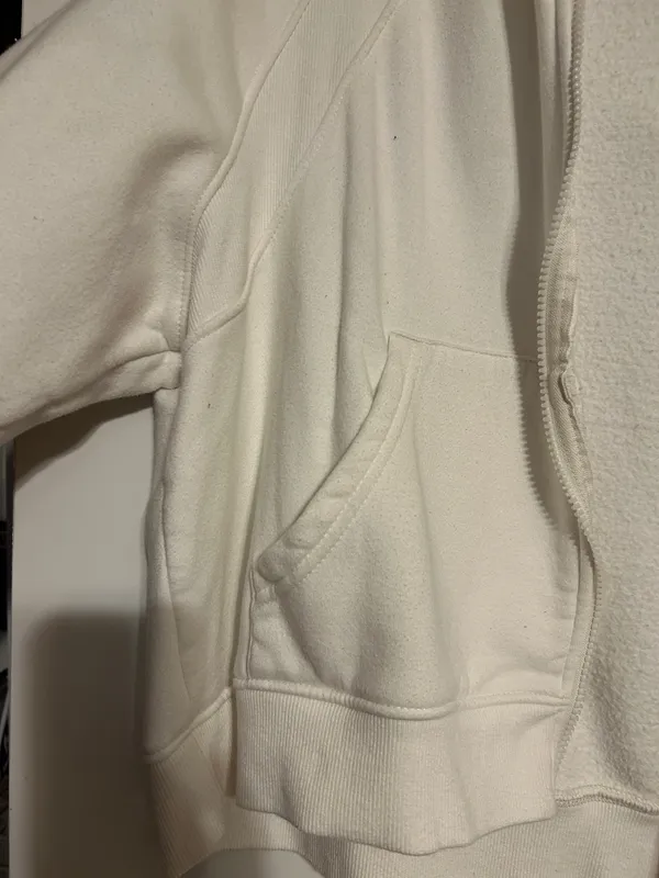 Crane Creamy White Hooded Jacket Size XL - Image 2