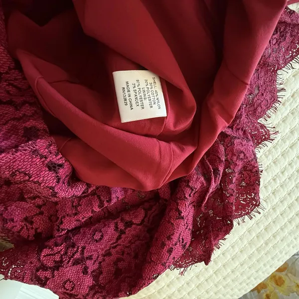 NBD Brielle Raspberry & Magenta Pink Flared Base Midi Dress Sz XS Extra Small - Image 6