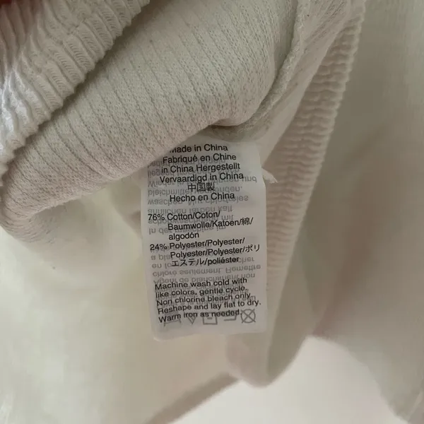 Madewell Texture & Thread Cream Jacquard‎ Knot Front Crew Neck Top - Image 6