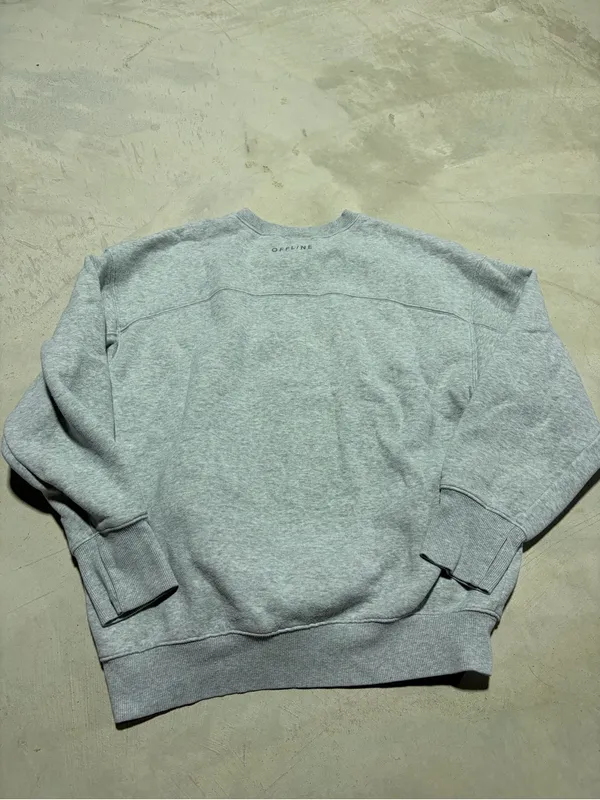 Aerie offline Crewneck Sweatshirt - Light Gray small - Image 8