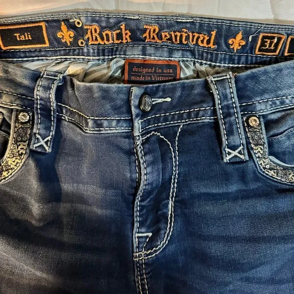 Rock Revival Jeans Size 31 Inseam 30 inches Tali Mid-Rise Bootcut - Image 12