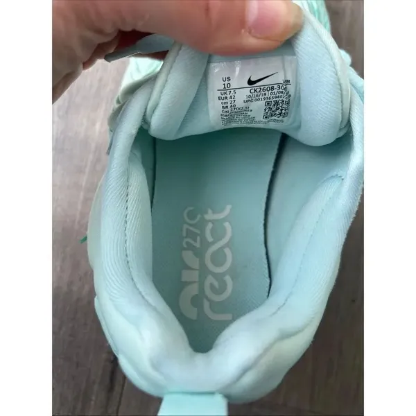 Nike Womens Air Max 270 React ENG CK2608-300 Blue Running Shoes Sneakers Sz 10 - Image 6