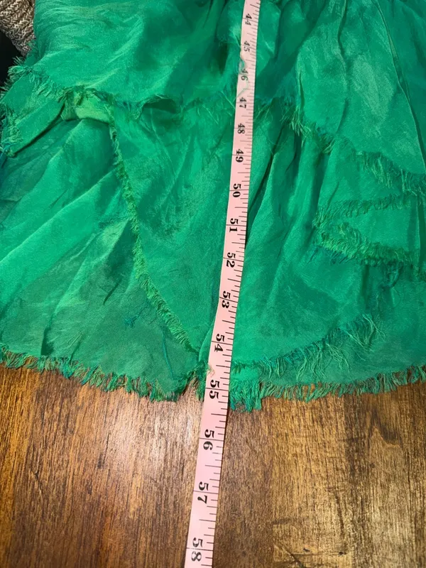 Unbranded‎ Italian Silk Blend Ruffled Tiered Maxi Dress - Image 5