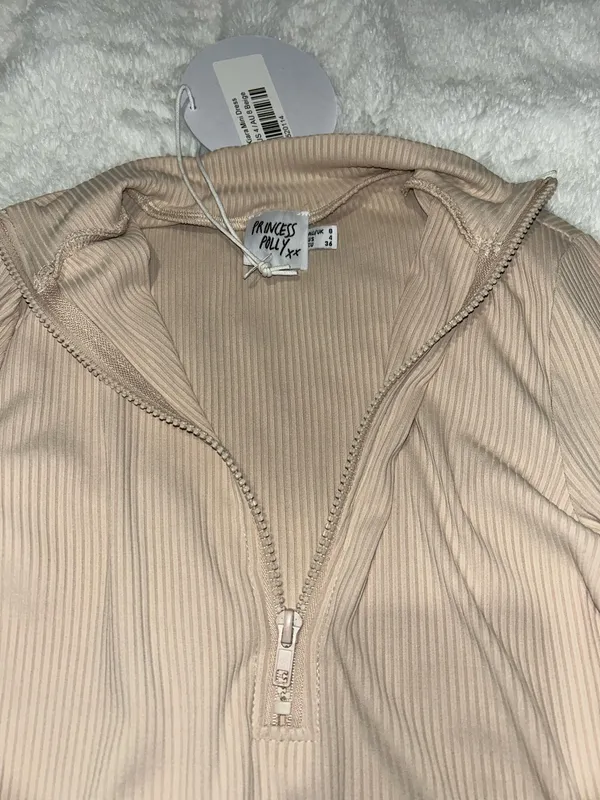 Princess Polly NWT Kiara Beige Collared Mini Dress - Image 8