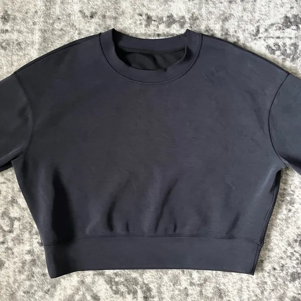 Lululemon Perfectly Oversized Cropped Crew *Softstreme - Image 2