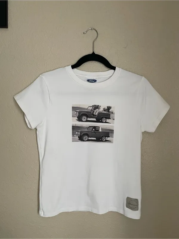 Official Ford Bronco with Cotton On Collab Size Small White Photograph Graphic - Image 6